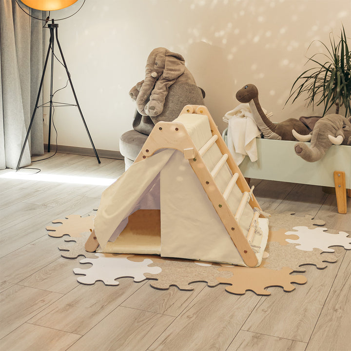 Klappbare Kletterdreieck mit Zubehör