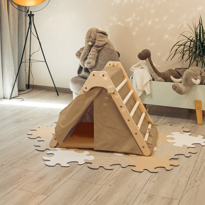 Klappbare Kletterdreieck mit Zubehör