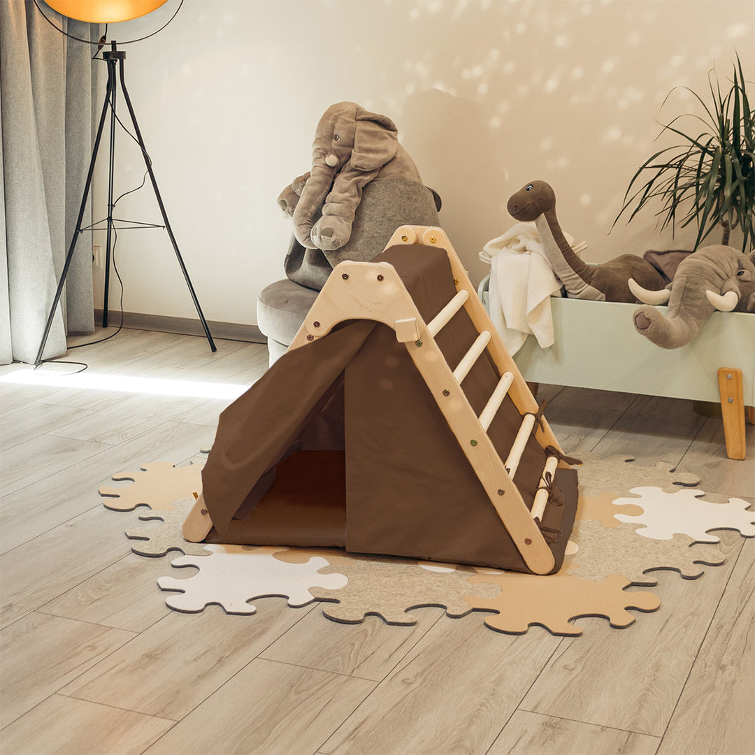 Klappbare Kletterdreieck mit Zubehör