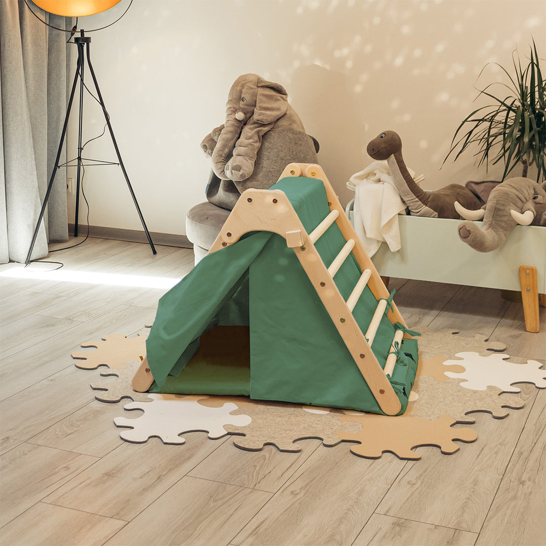 Klappbare Kletterdreieck mit Zubehör