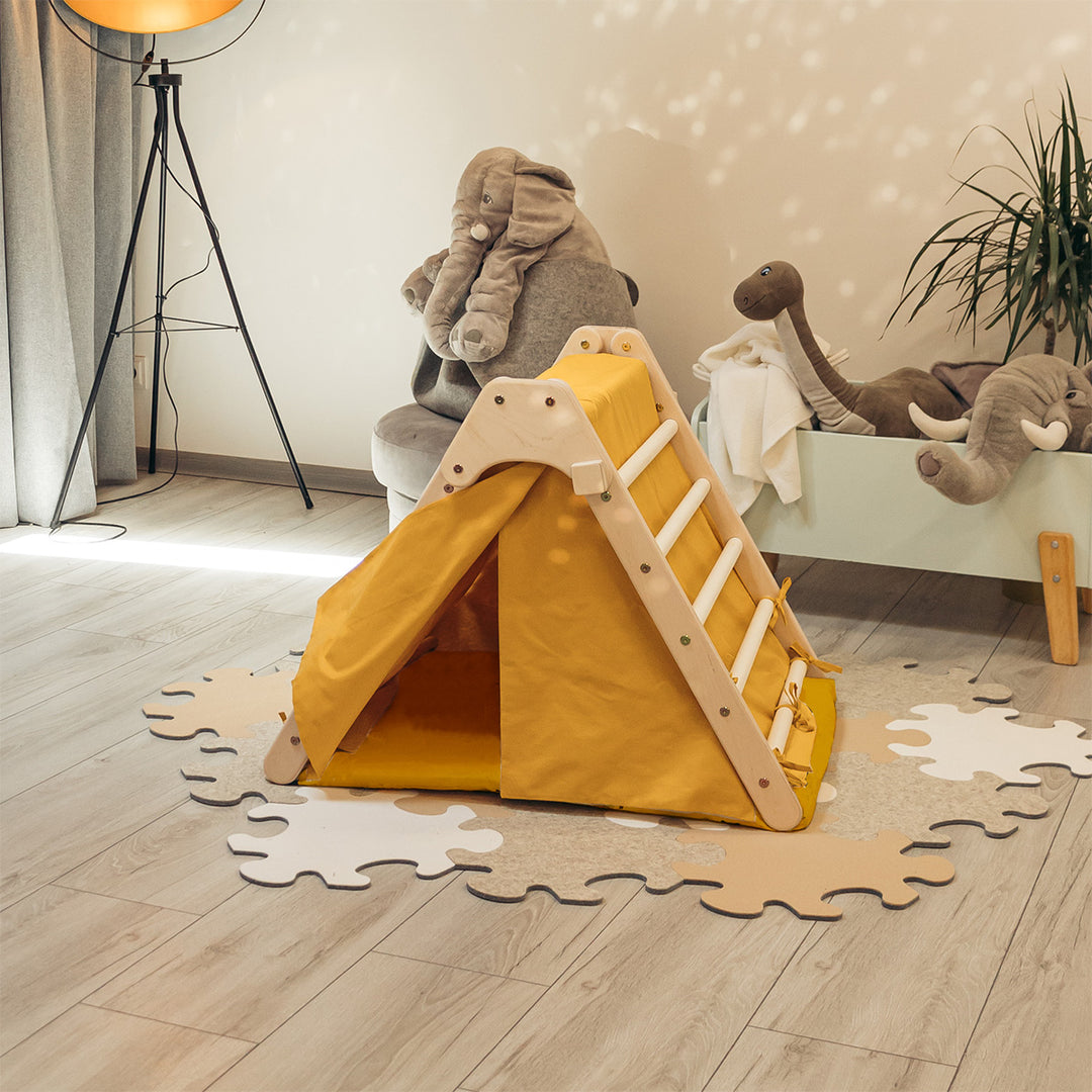 Klappbare Kletterdreieck mit Zubehör